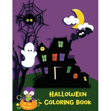 Halloween Coloring Book: Witches, Ghost, Bats and more for Ages 4-8