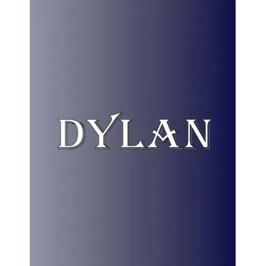 Dylan: 100 Pages 8.5" X 11" Personalized Name on Notebook College Ruled Line Paper