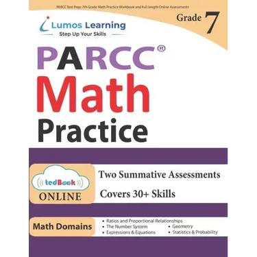 PARCC Test Prep: 7th Grade Math Practice Workbook and Full-length Online Assessments: PARCC Study Guide