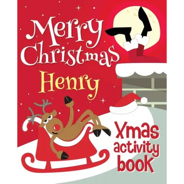 Merry Christmas Henry - Xmas Activity Book: (Personalized Children's Activity Book)