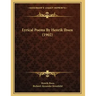 Lyrical Poems By Henrik Ibsen (1902)