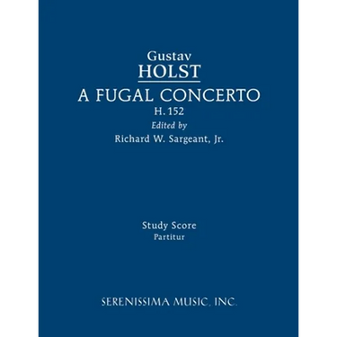 A Fugal Concerto, H.152: Study score