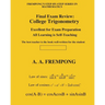 Final Exam Review: College Trigonometry