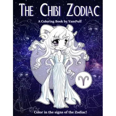 The Chibi Zodiac: A Kawaii Coloring Book by YamPuff featuring the Astrological Star Signs as Chibis