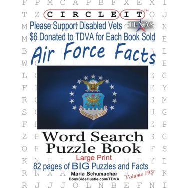 Circle It, Air Force Facts, Word Search, Puzzle Book