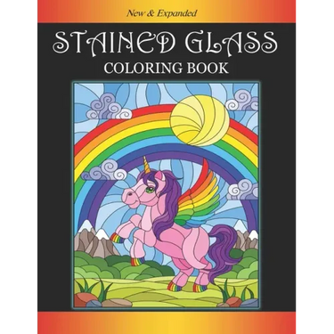 Stained Glass Coloring Book: Encouraging Coloring Book with Whimsical Designs & Beginner-Friendly Art Activities to Boost Self-Esteem, on High-Qual