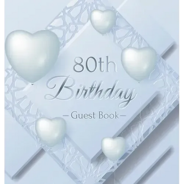 80th Birthday Guest Book: Keepsake Gift for Men and Women Turning 80 - Hardback with Funny Ice Sheet-Frozen Cover Themed Decorations & Supplies, Perso