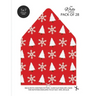 Christmas Pattern Envelope Liners Euro Flap 5x7 with Red & White Design: For Invitation Envelopes for Holidays, Birthdays, Weddings (28 Pack)