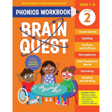 Brain Quest Phonics Workbook: Grade 2