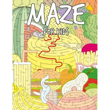 Maze for Kids: The Amazing Various Foods Mazes Puzzle Game Activity Books for Kids