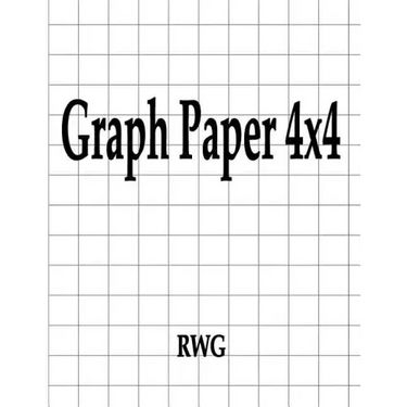 Graph Paper 4x4: 50 Pages 8.5" X 11"