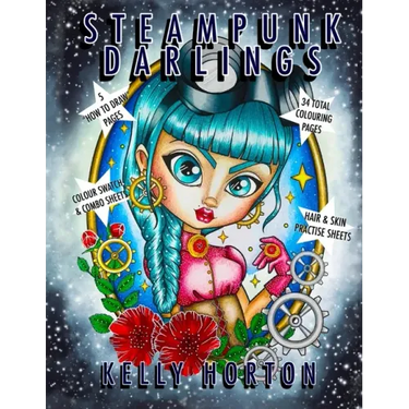 SteamPunk Darlings: An adult colouring book from the World of the Little Darlings