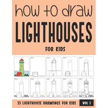 How to Draw Lighthouses for Kids - Vol 1