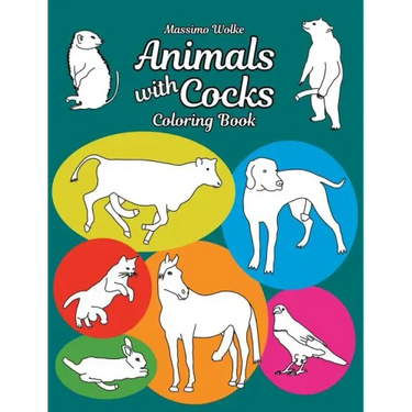 Animals with Cocks - Coloring Book