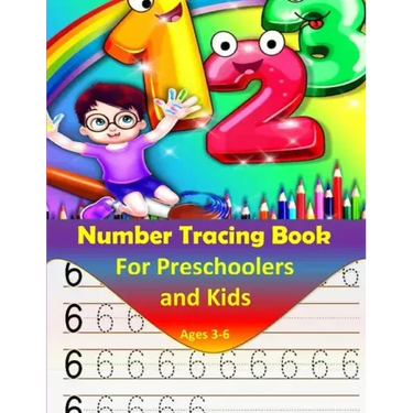 Number Tracing book for Preschoolers and kids ages 3-6: Number tracing workbook, Practice For preschoolers, line tracing