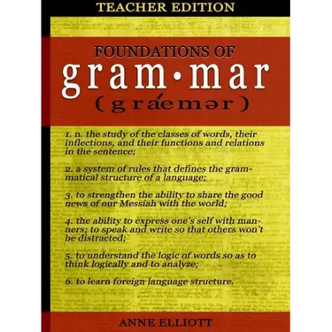 Foundations of Grammar: Teacher's Guide