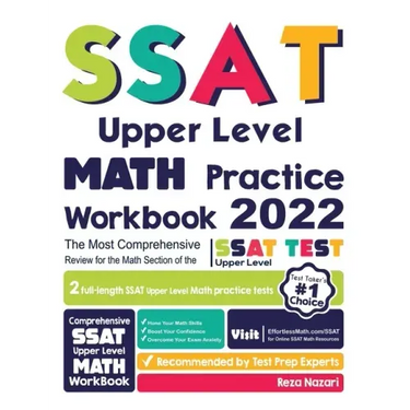 SSAT Upper Level Math Practice Workbook: The Most Comprehensive Review for the Math Section of the SSAT Upper Level Test