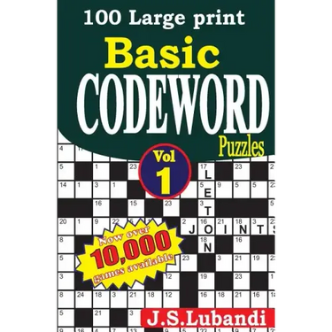 100 Large print Basic Codeword puzzles