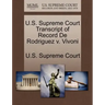 U.S. Supreme Court Transcript of Record de Rodriguez V. Vivoni