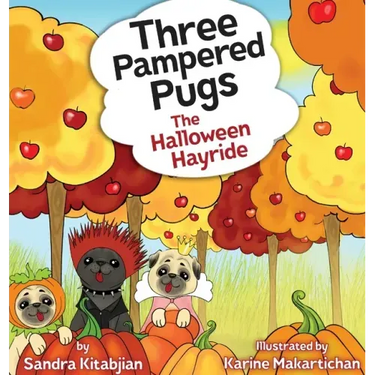 Three Pampered Pugs: The Halloween Hayride