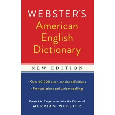 Webster's American English Dictionary, New Edition