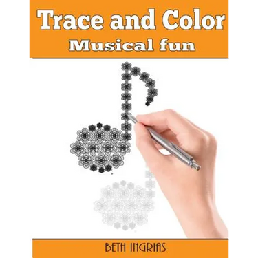 Trace and Color: Musical Fun: Adult Activity Book