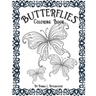 Butterflies Adult Coloring Book