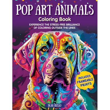 Pop Art Animals Coloring Book: Experience the Stress-Free Brilliance of Coloring Outside the Lines