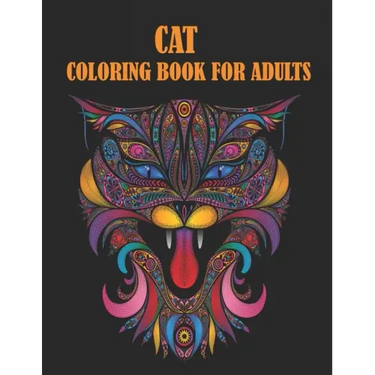 Cat Coloring Book For Adults: 50 unique designs for cats lovers