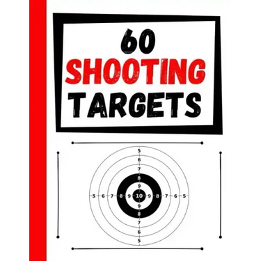 60 Shooting Targets: Large Paper Perfect for Rifles / Firearms / BB / AirSoft / Pistols / Archery & Pellet Guns