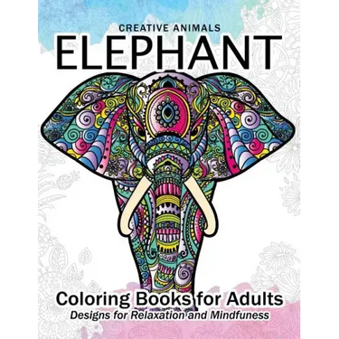 Elephant Coloring Book for Adults: Creative Animals Design for Relaxation and mindfulness