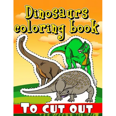 Dinosaurs coloring book to cut out: over 200 dinosaurs