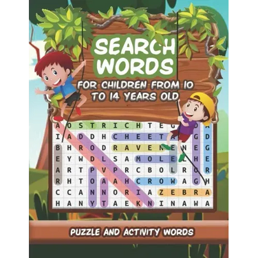 word search puzzle books for children from 10 to 14 years old: High Frequency Words Activity Book for Raising Confident