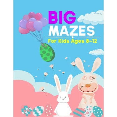Mazes For Kids Ages 8-12: 100 Mazes of 5 Different Maze Shapes: Awesome Easter Basket Stuffers: Fun Kids Activity Book with Maze Puzzles