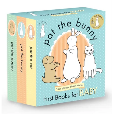Pat the Bunny: First Books for Baby Boxed Set: Pat the Bunny; Pat the Puppy; Pat the Cat (3-Book Boxed Set)