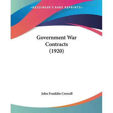 Government War Contracts (1920)