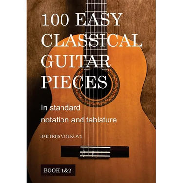 100 Easy Classical Guitar pieces Book 1&2
