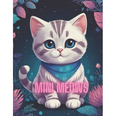 Mini Meows: Mini Meows: Unlock Your Inner Artist, Find Calm, and Experience the Magic of Tiny Cats Through Coloring