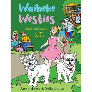 Waiheke Westies: Jock and Lassie at the market