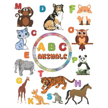 ABC animals: amazing Gift for kids to learn the alphabets, trace them color animals and learn facts about animals . all in one educational and fun boo
