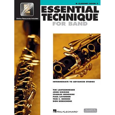 Essential Technique for Band with Eei - Intermediate to Advanced Studies: BB Clarinet (Book/Online Media)