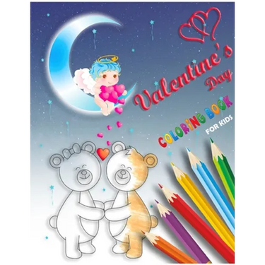 Valentine's Day Coloring Book for Kids: valentines day books for kids, cute valentines day cupid, valentines books for kids, hearts love, animals colo