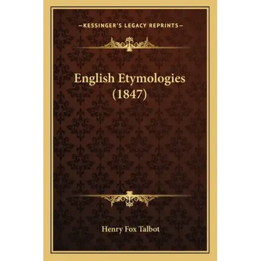 English Etymologies (1847)