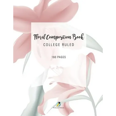 Floral Composition Book College Ruled 160 Pages