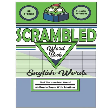 Scrambled Word Book: 80 Puzzle Pages With Solutions