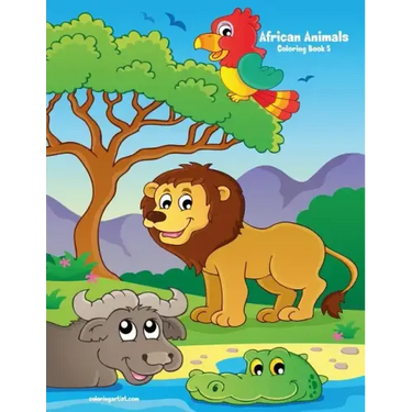 African Animals Coloring Book 5