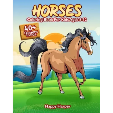 Horses Coloring Book