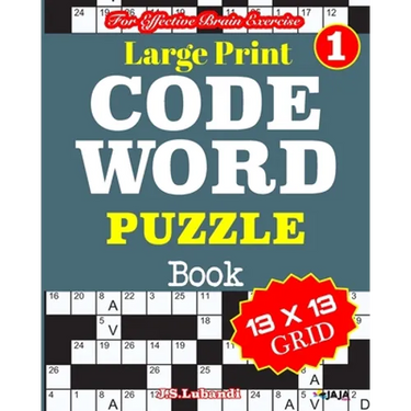 Large Print CODEWORD PUZZLE Book; Vol. 1