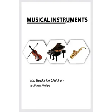 Musical Instruments: Musical instruments flash cards book for baby, music instruments book for children, Montessori book, kids books, toddl