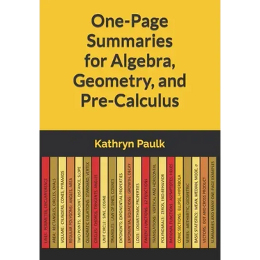 One-Page Summaries for Algebra, Geometry, and Pre-Calculus
